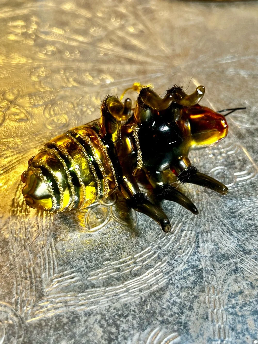 Used Kurt Adler Noble Gems Honey Bee Ornament